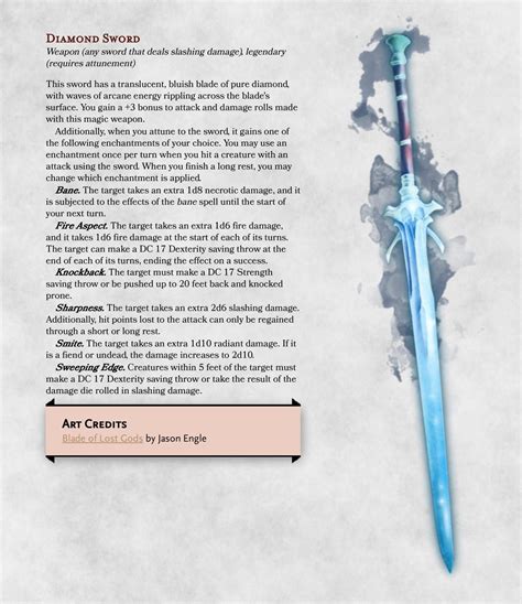 Warlock spells and enchanted swords